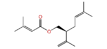 (S)-5-Methyl-2-(prop-1-en-2-yl)-hex-4-enyl 3-methyl-2-butenoate